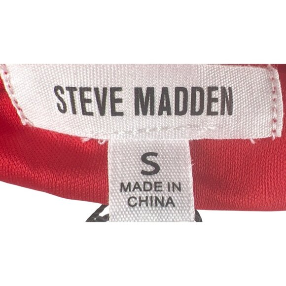 Steve Madden x BB Dakota Women's Delorean Mini Dress Red Sequin Dress Size Small - Picture 10 of 12